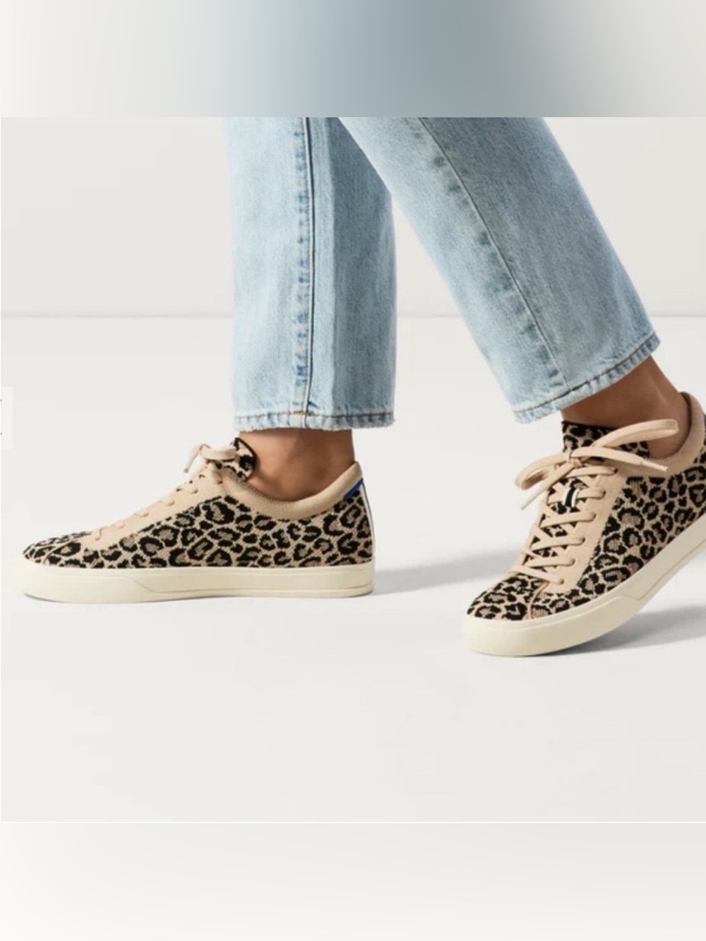 Rothy's The Lace Up in Little Desert Cat Sneakers Size W11